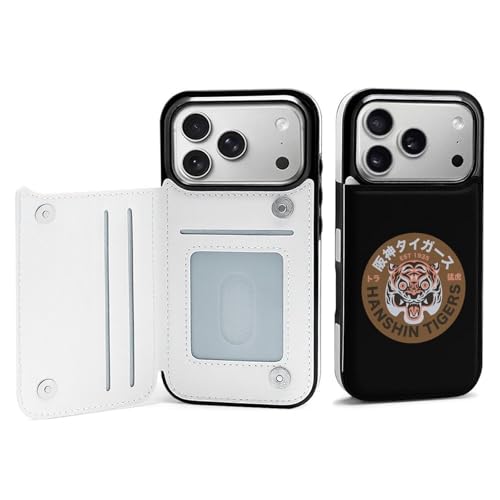 iPhone17Pro用ケース 手帳型 阪神タイガース タイガー あいふぉん17Pro用携帯カバー 財布型 スタンド機能 カード収納 おしゃれ PUレザー アイフォン17Pro用ケース 軽量 全面保護 耐衝撃