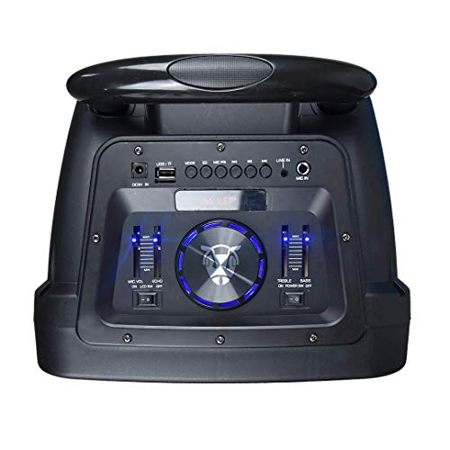 Image of Ant Audio Rock 900 Trolley Party Speaker with Karaoke with FM Radio, Micro SD Card, USB, Wired & Wireless Mic, LED Lights & 12inch (30.48 cm) Subwoofer - 90 watt