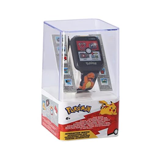 Accutime Kids Pokemon Pikachu Black Educational Learning Touchscreen Smart Watch Toy for Boys, Girls, Toddlers - Selfie Cam, Alarm, Calculator & More (Model: POK4231AZ)