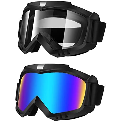 Uenmenlen Dirt Bike Goggles, 2 Pack Cover