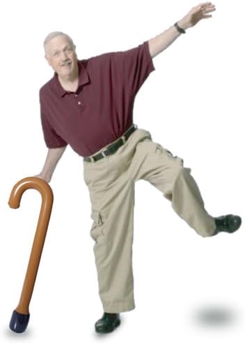 Inflatable Walking Stick Party Accessories / Oldies Birthday Joke Gift Novelty