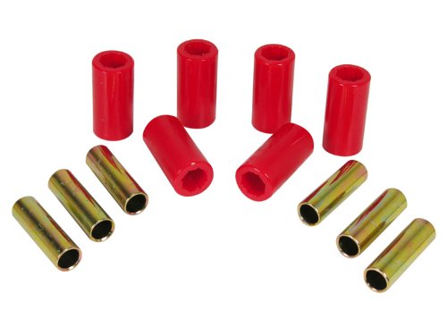 Prothane 1-1001 Red Front Spring Eye and Shackle Bushing Kit for Jeep CJ5 and CJ6