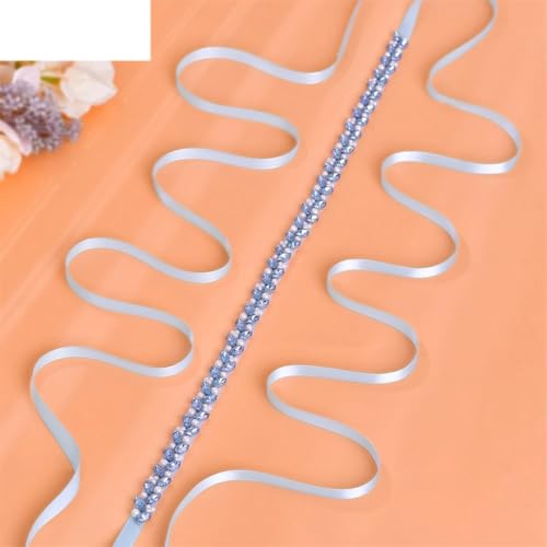 Bridal Belt Silver Rhinestones Beaded Belt Occasion Dress Decoration Handmade Wedding Party3