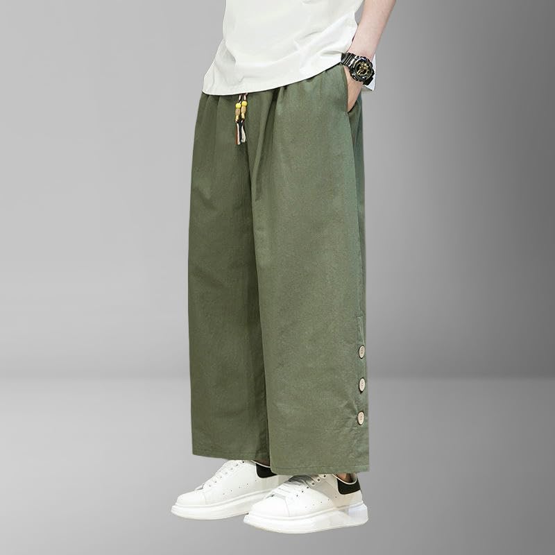 Pantalon style chinois uni pour vos vacances et sorties d'été