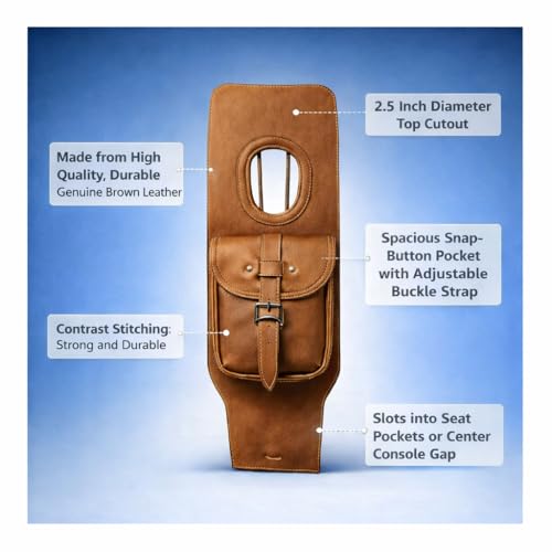 Image of Bike Petrol Tank Cover Brown PU Rexine Water Proof Pocket Cover for RE Classic All Model's 1