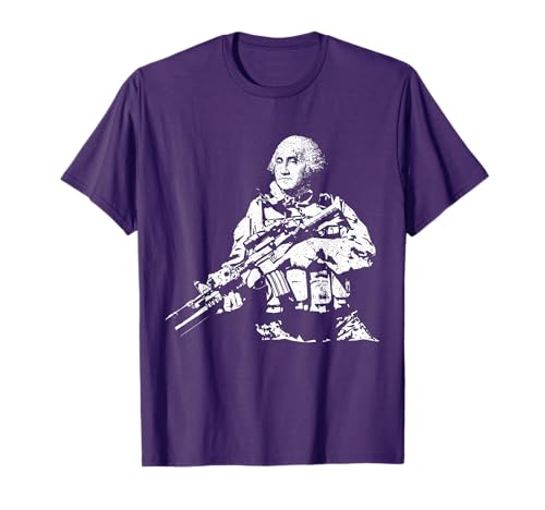 Presidential Commandos George Washington Funny Tactical Tee T-Shirt