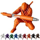 3D-gedruckter kreativer Ninja-Stifthalter für den Schreibtisch, Ninja-Krieger-Stifthalter, Gadget-Geschenke für Männer, Bürobedarf, Ninja-Figur-Organizer mit Schwert, Schreibtischzubehör (ohne Stift)
