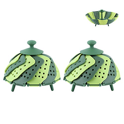 2 Piezas Vendidas Cesta De Vapor Plegable, Cesta De Vapor Plegable De Silicona, Cesta De Vapor Plegable, Cesta De Vapor De Loto De Ocio Para Cocer Al Vapor Alimentos Y Verduras Cesta De Vapor Plegable