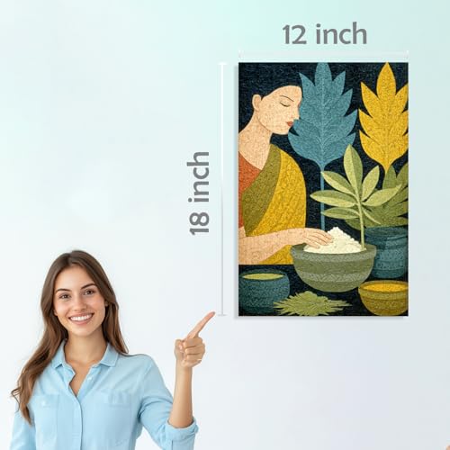 Image of SiddArtify Bohemian Wall Art Prints Set - Vintage People Poster Decor for Living Room Bedroom Office - 12x18 inch Board Pack of 6