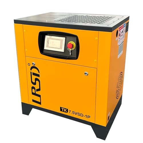LRSD Rotary Screw Air Compressor 230V/1Ph 7.5KW/10HP 125PSI 37.43CFM Variaable Speed Frequency Screw Air Compressor