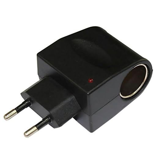 Gazechimp Adaptateur Convertisseur Allume Cigare de Voiture EU Prise 220V à 12V