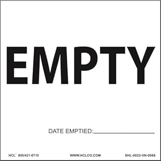 Empty Container Label (with Date) - 6