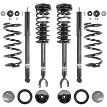 SUNCORE - Front & Rear Airmatic Suspension to Complete Struts with Coil Springs & Shocks Conversion Kit Replacement for 2007-2011 Mercedes-Benz CLS63 AMG W219