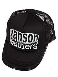 [バンソン] PUレザー パイピングテープ メッシュキャップ CAP 帽子 刺繍入 LB-199-02010