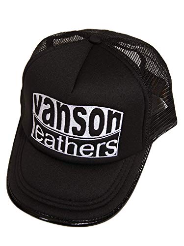 [バンソン] 11月中旬頃入荷予定 予約商品 PUレザー パイピングテープ メッシュキャップ CAP 帽子 刺繍入 LB-199-02010 正規品