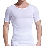 HOTER SLIM Mens Slimming Body Shaper Shirt Tummy Waist Abs Abdomen Slim