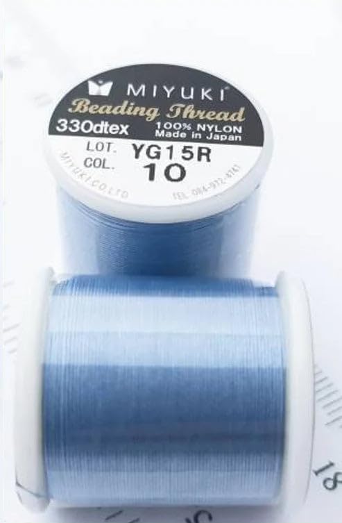 Miyuki Nylon Beading Thread, Gold (5), Glass, Japan (0.2 mm (B))