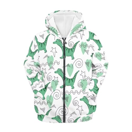 Sweat à capuche zippé pour l'école et le sport de 6 à 16 ans 3D