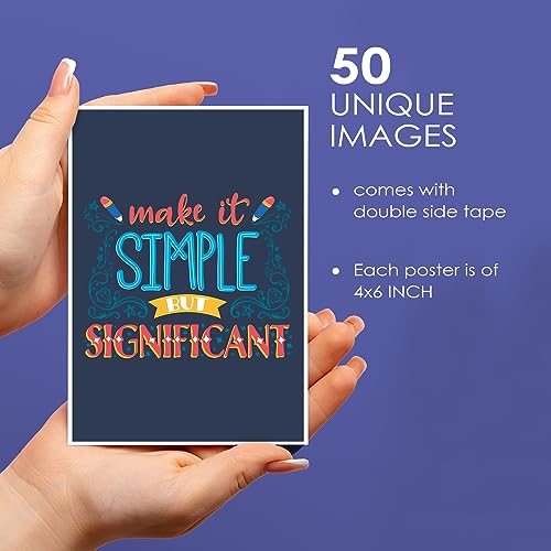 Image of PAPER PLANE DESIGN Inspirational Motivational Quotes Wall Abstract Poster (PACK OF 50 K) (H)