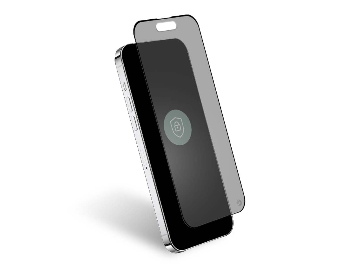 Protège écran iPhone 15 Pro 2.5D Privé - Garanti à Vie Force Glass