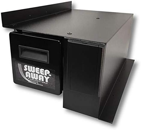 Sweep-Away Kitchen Cabinet Vacuum, Left Side Mount, White Inlet Faceplate