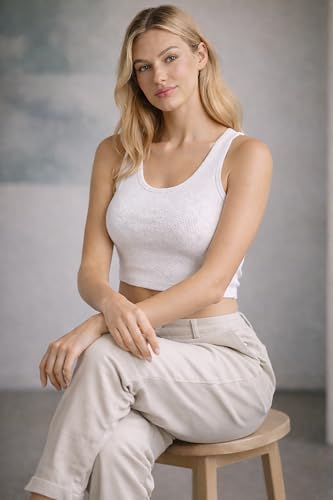 Image of London Hills Tops for Woman | Tshirt for Woman | t Shirt for Womans | Crop top for Woman's | Women tees | Stretchable Women Tops | Sleeveless Ribbed top's for Women's Western 'Women t Shirt