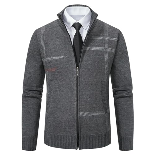 Pull en tricot à col montant en maille premium pour homme élégant