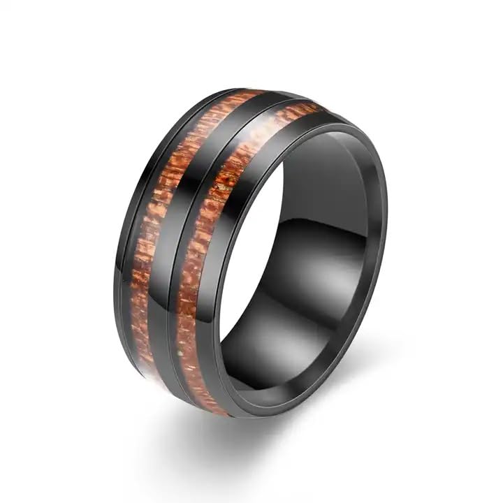 Black Rings for Men Boys Boyfriend gents friends girls mens silver gold ring for men Black diamond Ring for Boys ad cz Stainless Steel finger Rings Stylish Fashion thumb band Combo M473-image-49