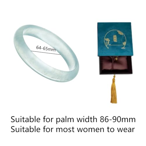 Jade de Glace Naturel : Bracelet d'Exception avec Boîte