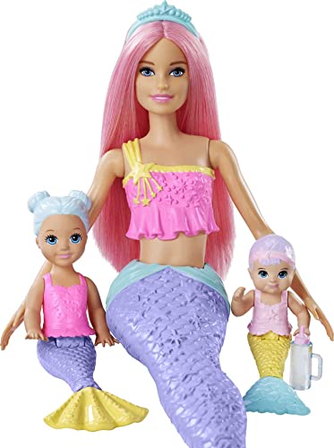 Barbie Dreamtopia Mermaid Nursery Playset With Barbie Mermaid Doll, Toddler And Baby Mermaid Dolls, Slide And Accessories, Gift For 3 To 7 Year Olds #TOP2