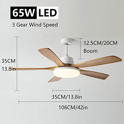 Ventilateur de plafond avec éclairage LED et télécommande à 3 vitesses - 3