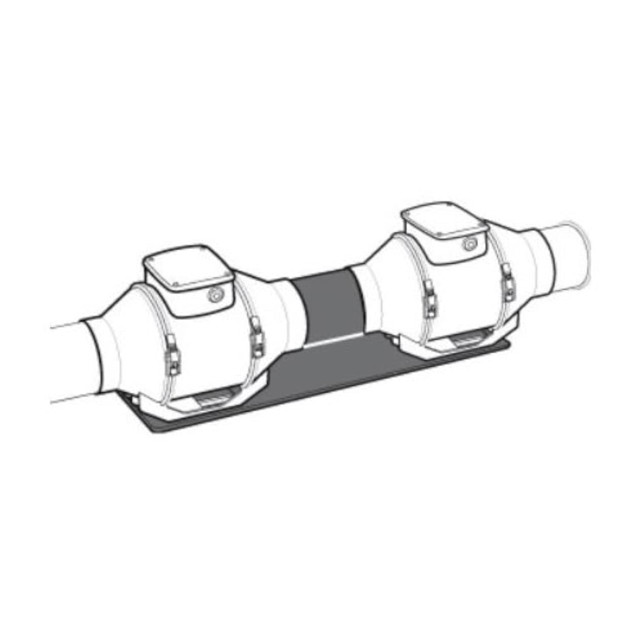 Raccord de tuyau pour Lineo 315 connecteur de gaine de ventilation