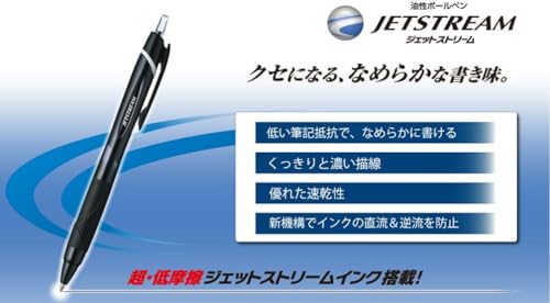 Bolígrafo Jetstream de 0.38mm negro para tomar apuntes limpios y organizar tu agenda de oficina 2