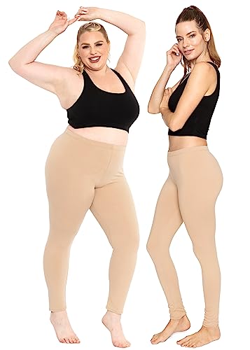 Image of STRETCH IS COMFORT Cotton Capri Leggings, Knee Length Pants, Plus Size | Soft pull-on comfort, lightweight summer feel, ankle option, casual layering, cotton leggings, black capris, under dresses
