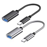 Large compatibilité : L'Adattatore da USB C a USB A est une large compatibilité pour les appareils de type C. Compatible avec iPhone 15 Pro/Max, Samsung Galaxy S21 S22 S23, MacBook Pro/Air, Google Pixel, etc.