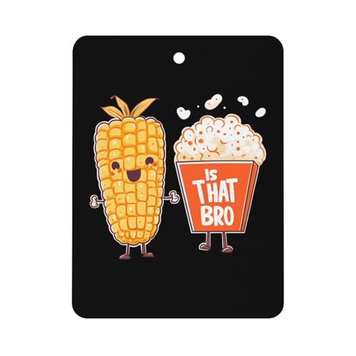 Is That You Bro Popcorn Car Air Freshener Hanging Aromatherapy Tablets for Car Accessories Square