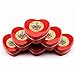 Solstice Sweetheart Loose Leaf Tea Sampler Assortment in Red Heart Tins w/ 6 Varieties of Tea, Tea Gift Set - Approx 90+ Cups