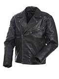 Mossi POLICE Herren Premium Lederjacke (schwarz, Größe 5)