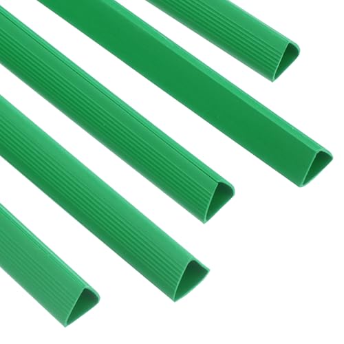 PATIKIL 10Pcs Binding Bars, 15mm Binding Bars Slide Grip 120 Sheets Capacity A4 Size Report Binder Triangle Presentation Binder for Report Cover Resume, Green