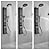 Greenspring Shower Panel Tower System with 2 Body Sprays, Handheld and Rainfall Shower Stainless Steel Multi-Function Shower Panel with Temperature Display, Black