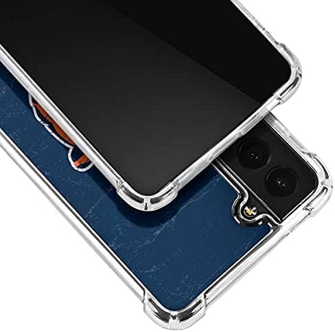 Skinit Clear Phone Case Compatible with Galaxy S21 FE - Officially Licensed NFL Chicago Bears - Alternate Distressed Design