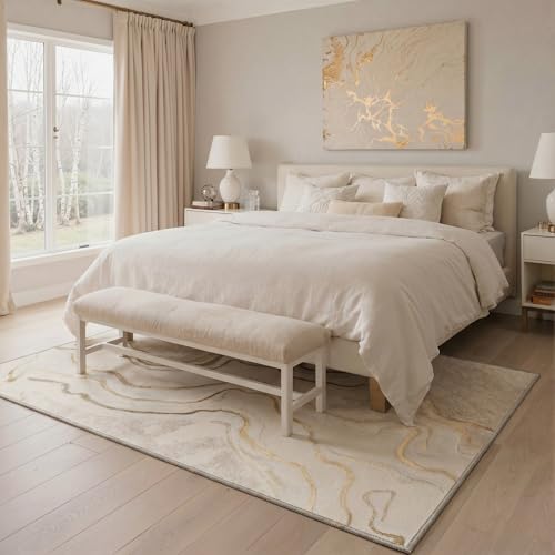 BEIMO 8X10 Washable Area Rug for Living Room, Modern Abstract Soft Non Slip
