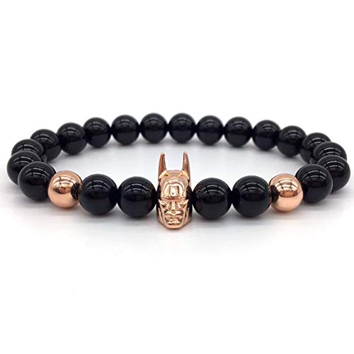 DMUEZW Nouveau Mode Batman Hommes Bracelet Classique De Mode Pierre Perles Charme Bracelets pour Hommes Fahion Bijoux Cadeau Cover