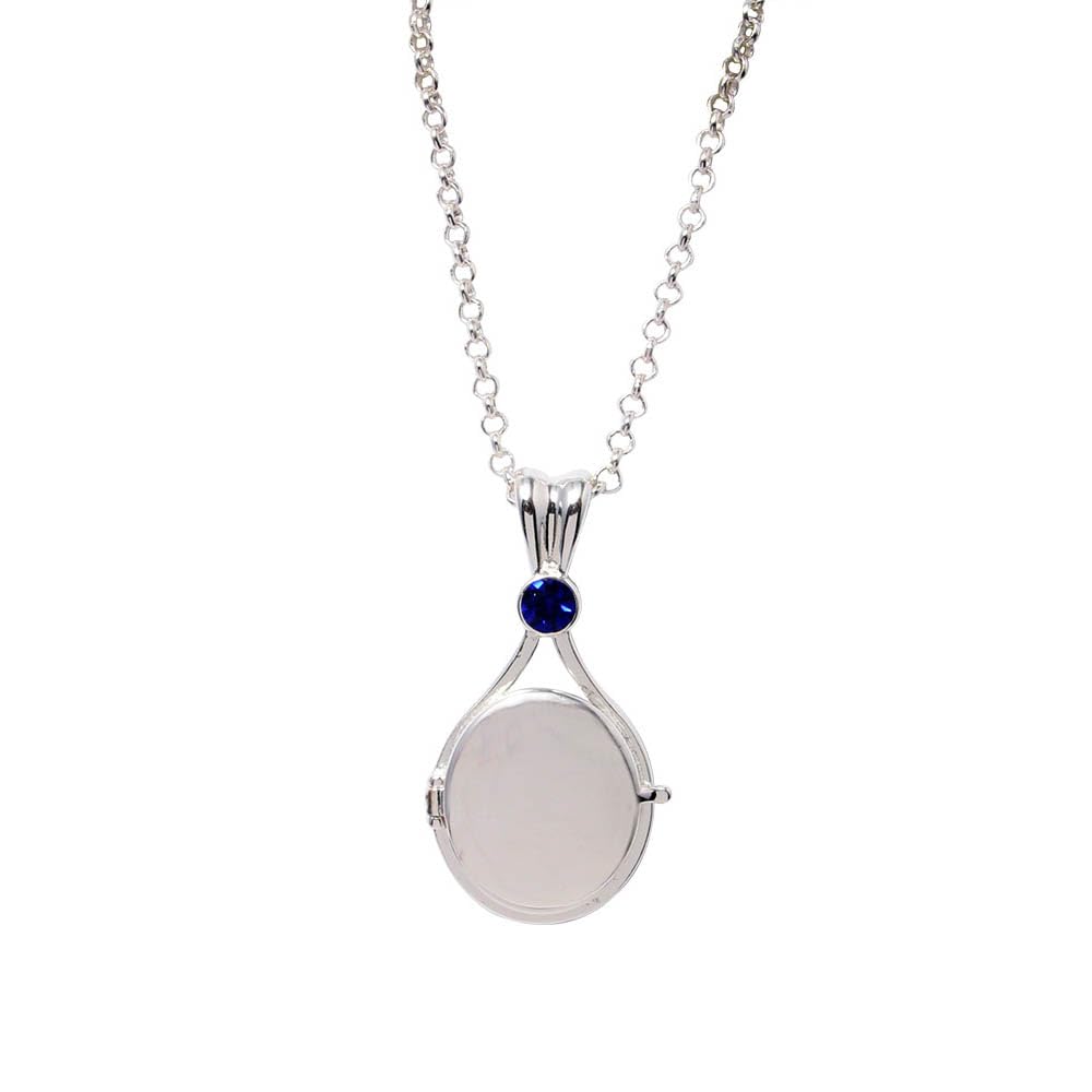 Mermaid Necklace - Stainless Steel Photo Locket Pendant Jewelry (Color-C)