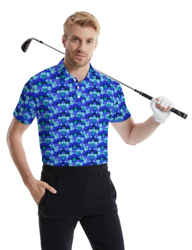 wunjqen Funny Golf Shirts for Men
