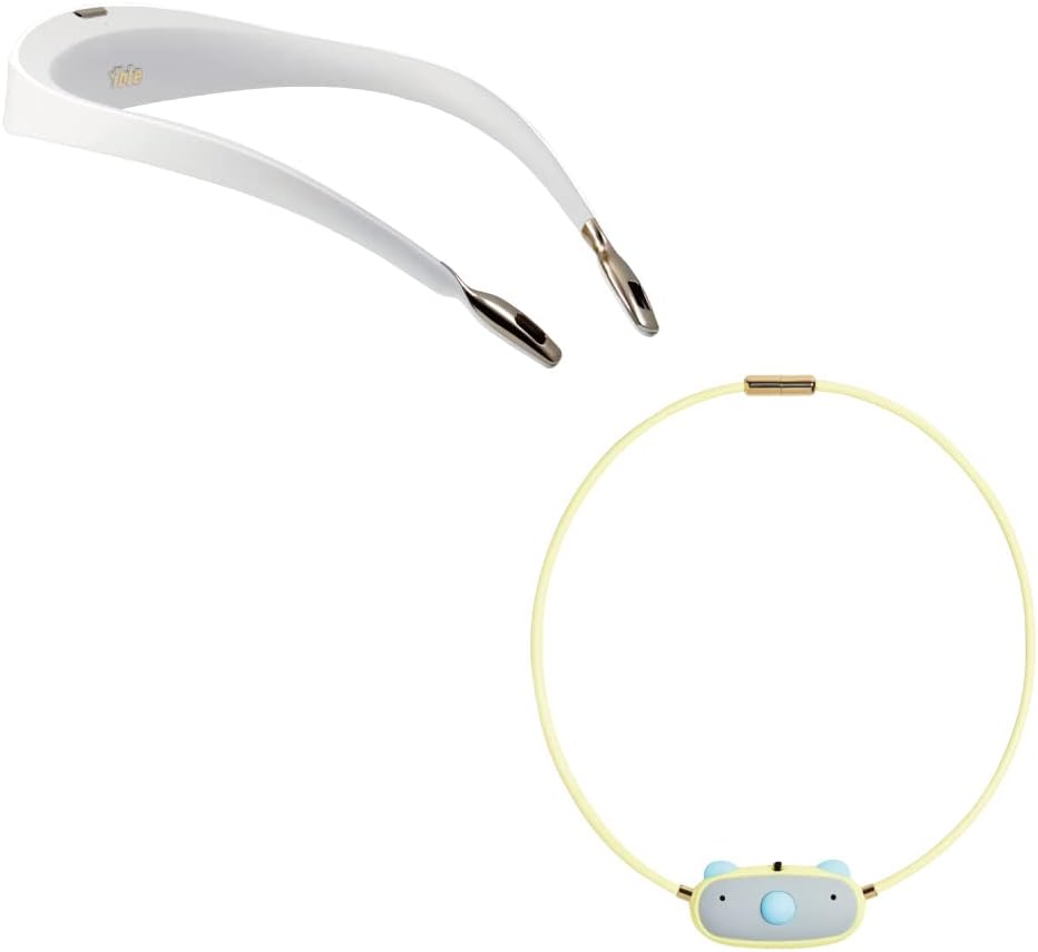 Airvida L1 personal air purifier (White) & C1 kids air purifier (Yellow) | Rechargable with USB cable | Long Battery life | 99% Removal rate verified by 3rd-party labs| Best gift for mom and kids