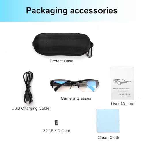 Dahocamgo DHMS27 Camera Glasses 1080P Video Glasses Hd Eyewear Camera Video Cam Photo Taking Video Camcorder thumb #5