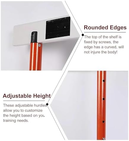 Adjustable Hurdles for Sports Training - Easy Assembly Agility Equipment for Speed, Coordination & Fitness Workouts - Ideal for Athletes & Coaches