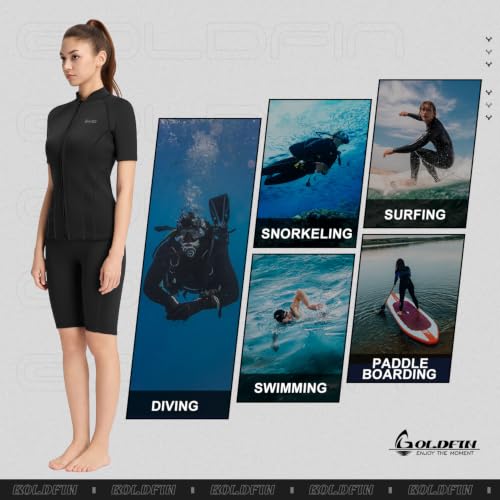 GoldFin Women Wetsuit Top 2mm Wet Suits Jacket miniatura 5