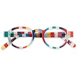 HAVE A LOOK – Lesebrille + 2.5 Dioptrien - Circle Twist Candy - Rund - Leicht Lesebrillen – Flexibügel – Brille mit Gut Passform – Lesebrille Damen – Lesebrille Herren - Dänisches Design